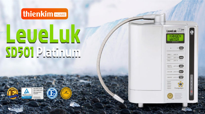 Máy điện giải ion kiềm Kangen LeveLuk SD501 Platinum